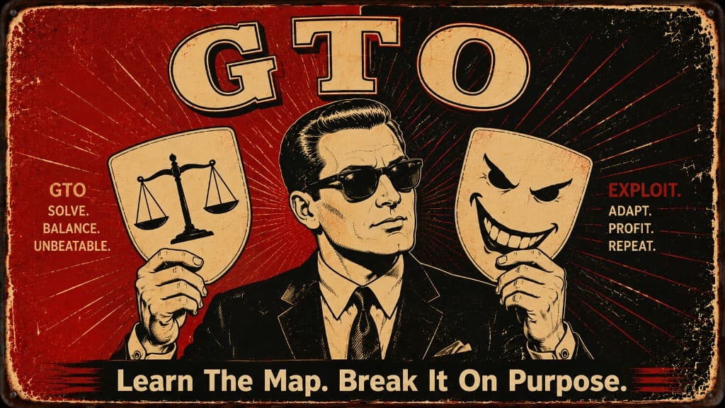 Vintage pulp poster: GTO — Learn The Map. Break It On Purpose.