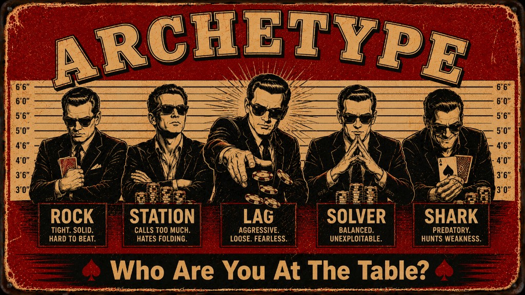 Poker archetypes — a vintage rogues' gallery
